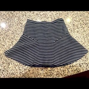 NWT!  J. Crew sliver and Navy stripes A-line skirt